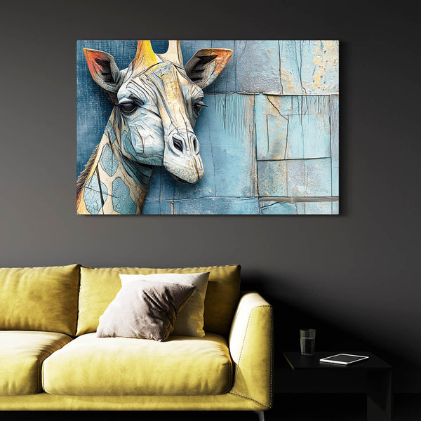 Horizontal Giraffe Artwork