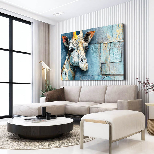 Horizontal Giraffe Artwork