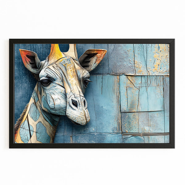 Horizontal Giraffe Artwork