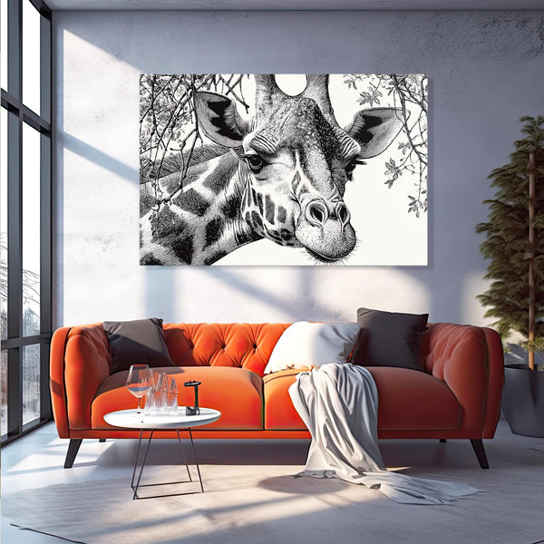 Horizontal Giraffe Print