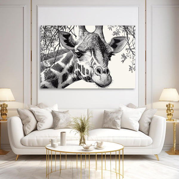 Horizontal Giraffe Print