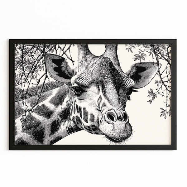 Horizontal Giraffe Print