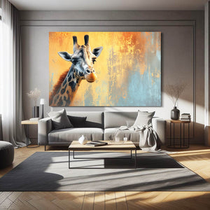 Horizontal Giraffe Wall Art