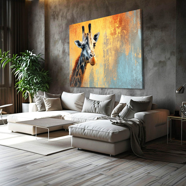Horizontal Giraffe Wall Art