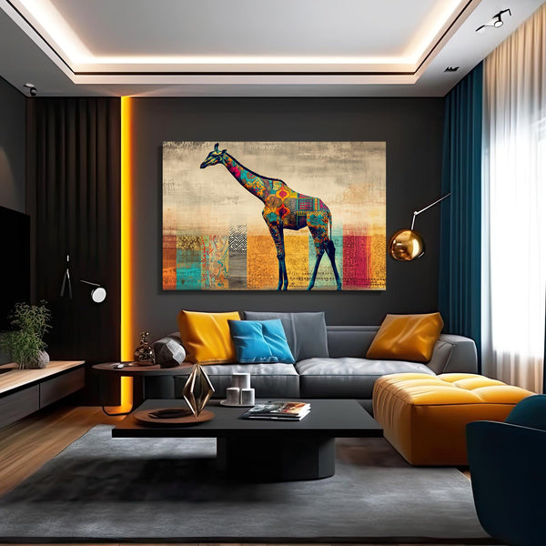 Horizontal Giraffe Wall Decor