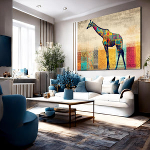 Horizontal Giraffe Wall Decor