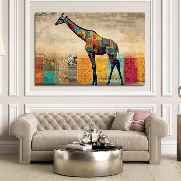 Horizontal Giraffe Wall Decor