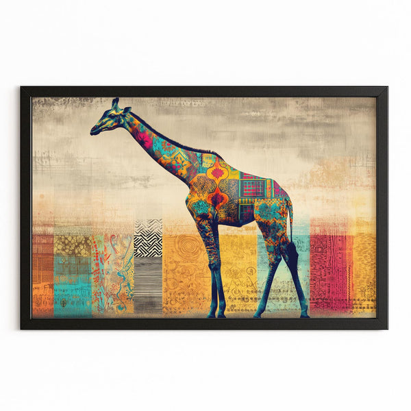 Horizontal Giraffe Wall Decor