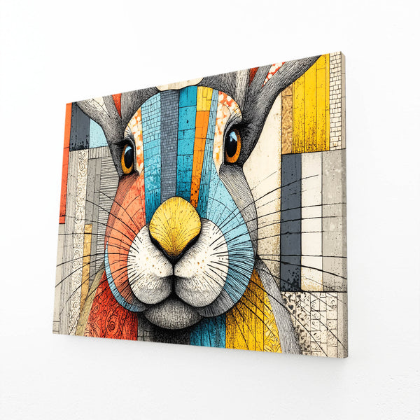 Horizontal Rabbit Canvas Wall Art
