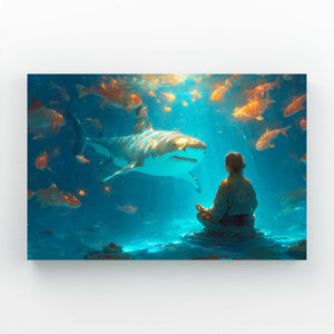 Horizontal Shark Artwork