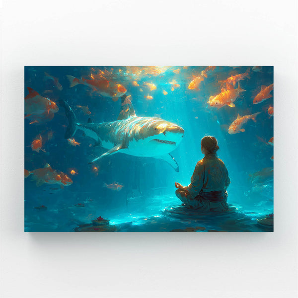 Horizontal Shark Artwork