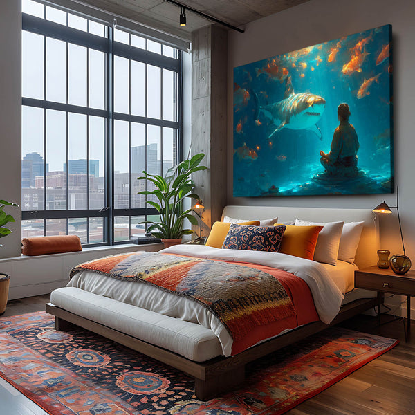 Horizontal Shark Artwork