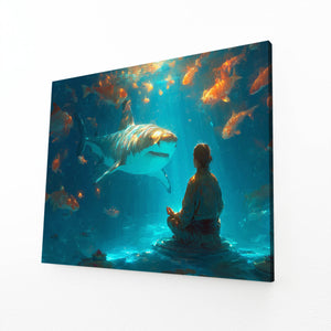 Horizontal Shark Artwork