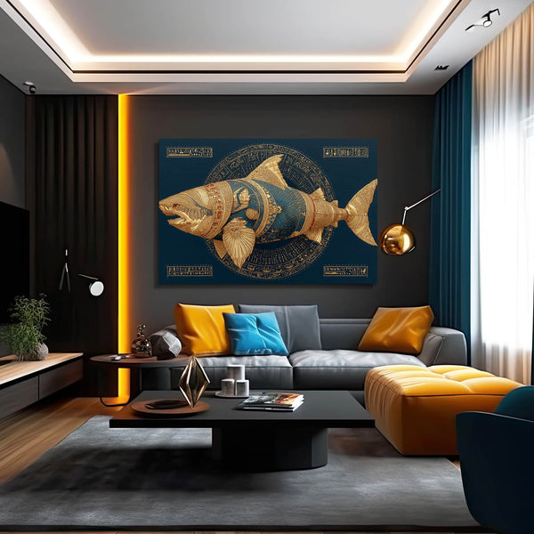 Horizontal Shark Canvas