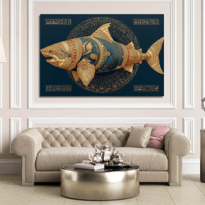 Horizontal Shark Canvas