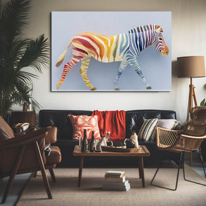 Horizontal Zebra Art