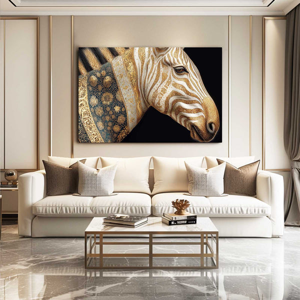Horizontal Zebra Artwork
