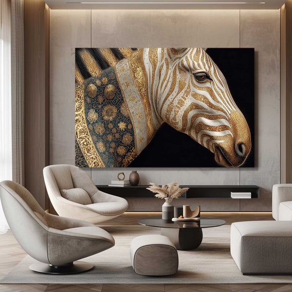 Horizontal Zebra Artwork
