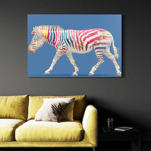 Horizontal Zebra Canvas