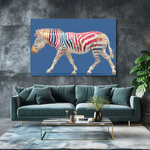 Horizontal Zebra Canvas