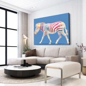 Horizontal Zebra Canvas