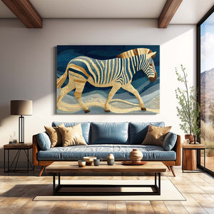 Horizontal Zebra Wall Art