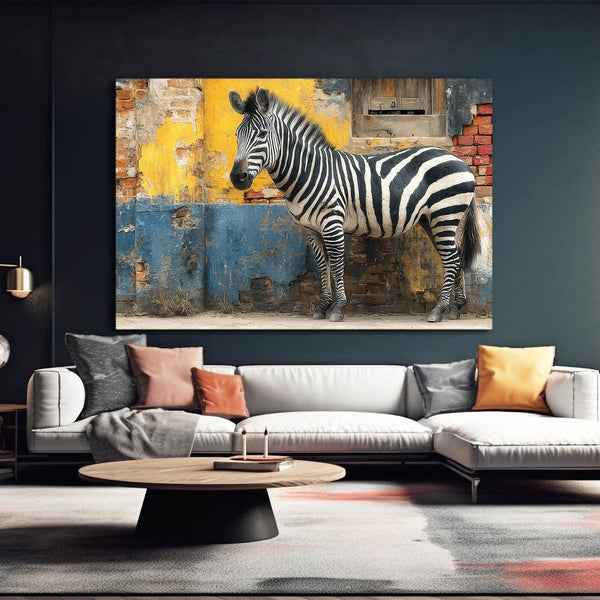 Horizontal Zebra Wall Decor