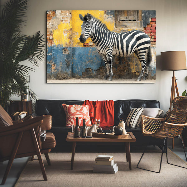 Horizontal Zebra Wall Decor