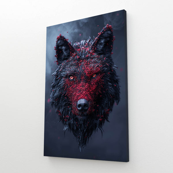 Horror Wolf Canvas Art  | MusaArtGallery™