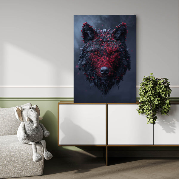 Horror Wolf Canvas Art  | MusaArtGallery™