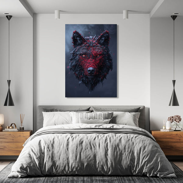 Horror Wolf Canvas Art  | MusaArtGallery™