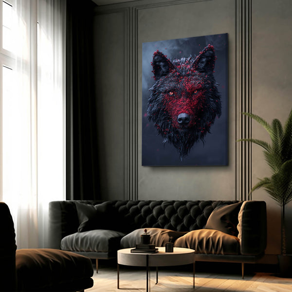 Horror Wolf Canvas Art  | MusaArtGallery™