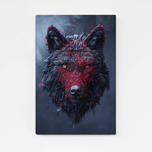 Horror Wolf Canvas Art  | MusaArtGallery™