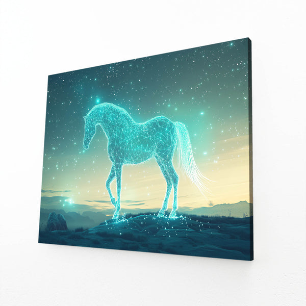 Horse Art Blue