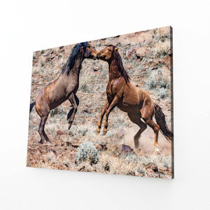 Horse Art Kissing