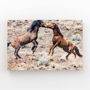 Horse Art Kissing