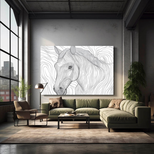 Horse Art Lined