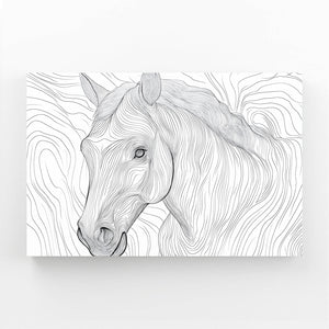 Horse Art Lined