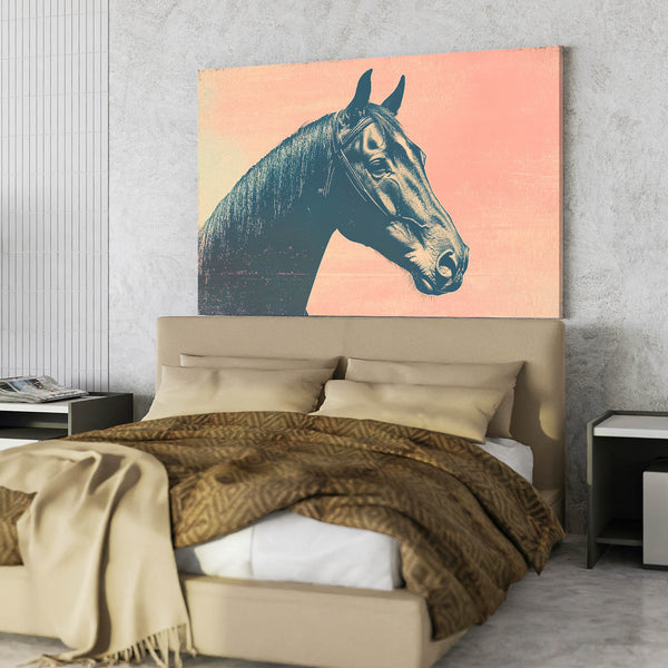 Horse Art Pink