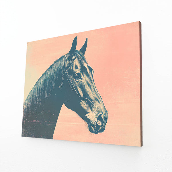 Horse Art Pink