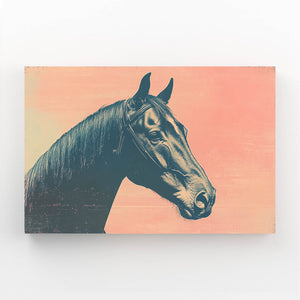 Horse Art Pink