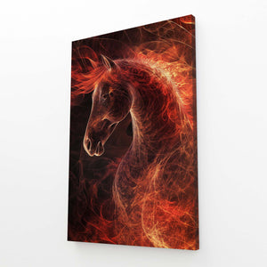 Horse Art Red