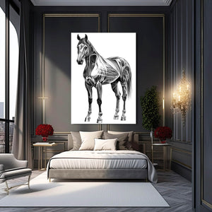 Horse Art White