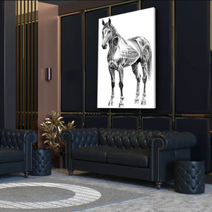 Horse Art White