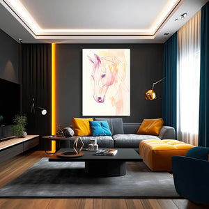 Horse Head Line Art