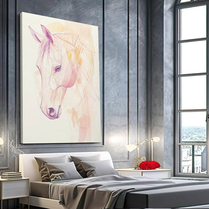 Horse Head Line Art