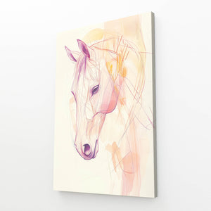 Horse Head Line Art