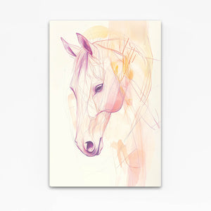 Horse Head Line Art