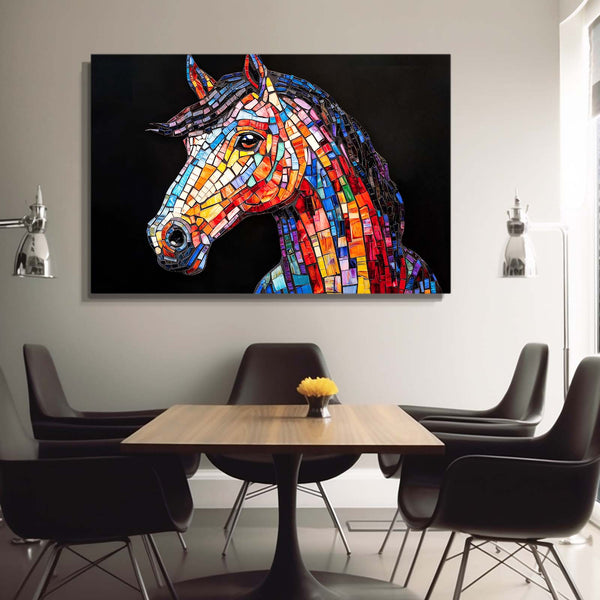 Horse Wall Art Mosaic