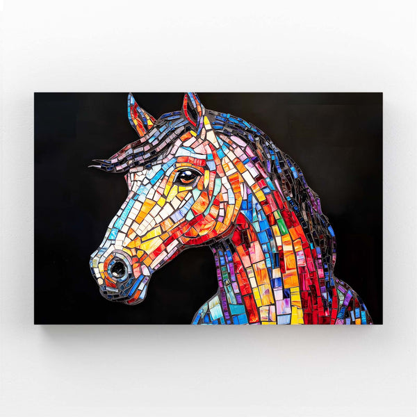 Horse Wall Art Mosaic